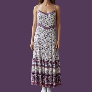 ARNHEM Rare Coquette Spaghetti Strap Dahlia Floral Slip Sun Dress